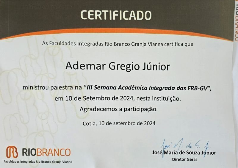 Palestra na Faculdade Rio Branco
