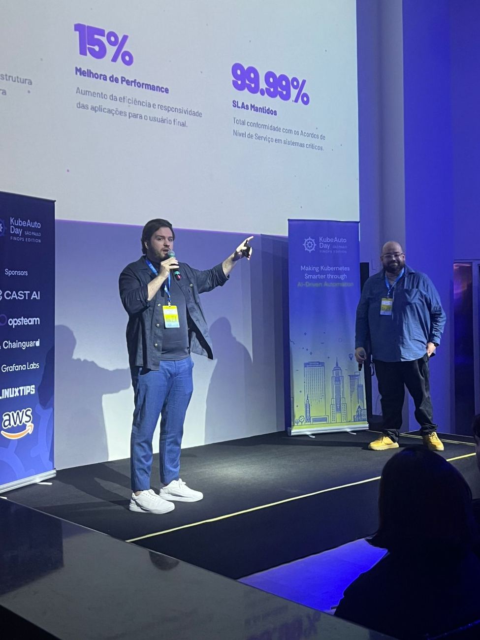 Ademar Gregio Jr no palco — KubeAuto Day SP